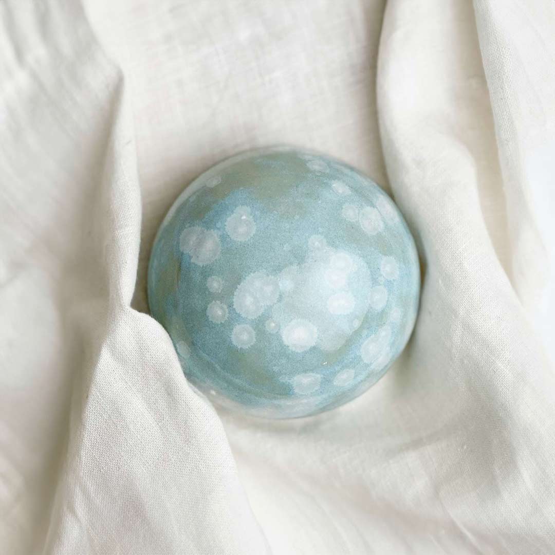 Ceramic Dome Celadon Bloom