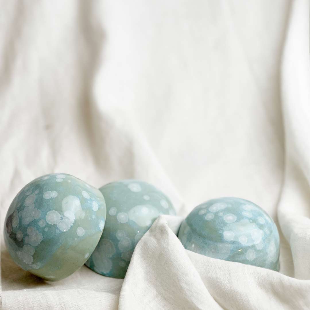 Ceramic Dome Celadon Bloom