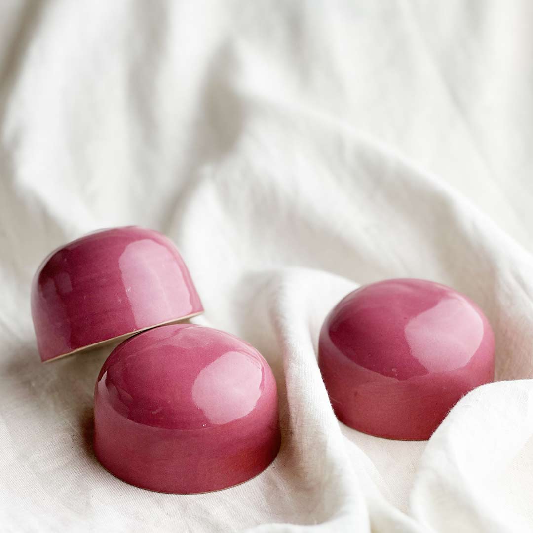 Ceramic Dome Pink Opal