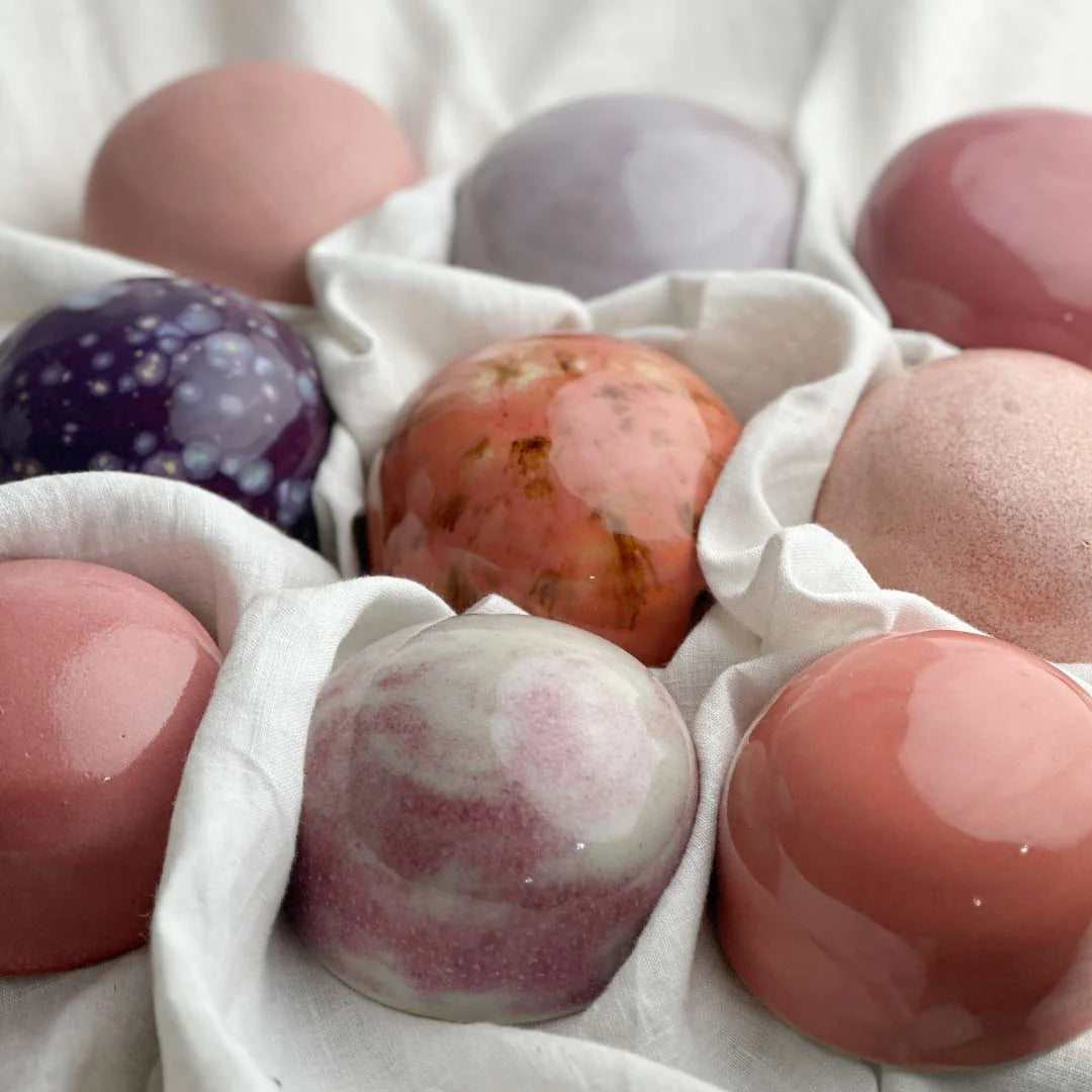 Ceramic Domes Shades Of Pink