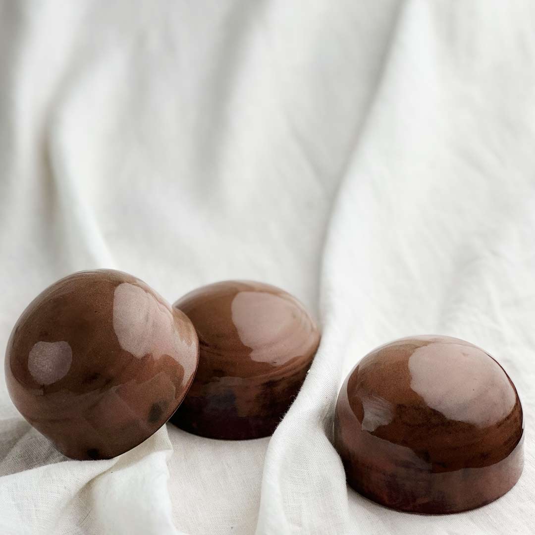 Ceramic Dome Speckled Plum